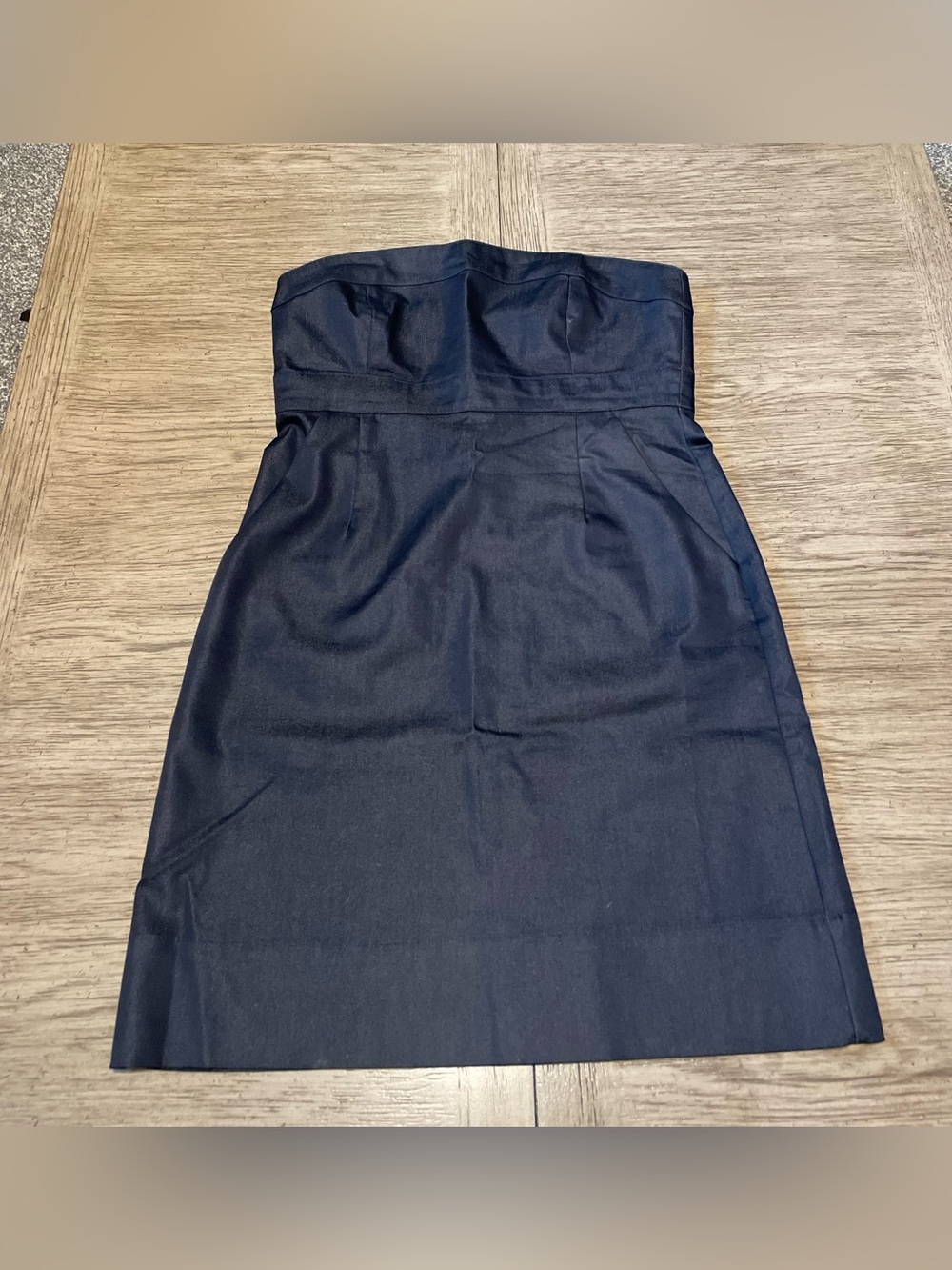 NY&CO strapless dress, size 4. Color of denim, but not denim! Cute dress!